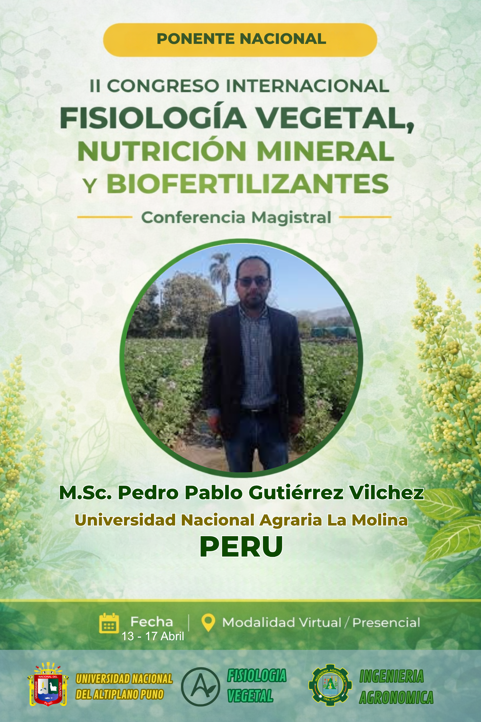 M.Sc. Pedro Pablo Gutiérrez Vilchez